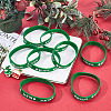 12Pcs Christmas Themed Silicon Cord Bracelets BJEW-CN0001-07-3