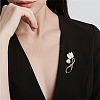 Tulip Alloy Rhinestone Brooches PW-WG17BA4-01-3