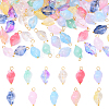 Glass Pendants PALLOY-YW00060-01-2