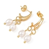 Natural Cultured Freshwater Pearl Dangle Earrings EJEW-JE07383-4