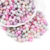 Baking Painted Glass Pearl Beads DGLA-S115-6mm-MK-1