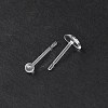 60Pcs 6 Style Star & Shamrock & Bell & Flower & Butterfly & Heart Resin Stud Earring Findings FIND-FS0001-96-2