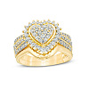 2Pcs Alloy with Crystal Rhinestone Finger Rings FS-WG59BB6-05-1
