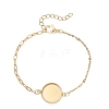 304 Stainless Steel Paperclip Chain Satellite Chain Bracelet Making BJEW-JB13073-01-2