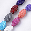 Handmade Polymer Clay Rhinestone Beads RB-S058-03A-M-1