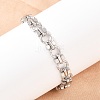 304 Stainless Steel Link Chain Bracelets for Women BJEW-H207-01E-P-3