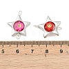 CCB Plastic Frame with Polymer Clay Beads Star Links Connector Charms KK-D103-09A-P-3