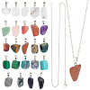 Unicraftale DIY Gemstone Pendant Necklaces Making Kits DIY-UN0001-83P-1