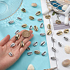 GOMAKERER 80Pcs 2 Colors Electroplated Shell Beads BSHE-GO0001-04-3