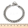 304 Stainless Steel Cuban Link Chain Bracelets for Women BJEW-G779-03P-5