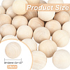   30Pcs Natural Wooden Round Ball WOOD-PH0002-19-6