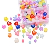 4 Style Transparent Acrylic Beads MACR-YW0001-62-5