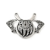 304 Stainless Steel Viking Bear Paw Law Odin Double Ax Pendants X-STAS-P309-31AS-2