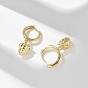 Brass Strawberry Hoop Earrings EJEW-M077-19G-01-4