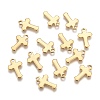 Ion Plating(IP) 304 Stainless Steel Tiny Cross Charms LS-X-STAS-L159-06G-1