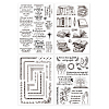 Globleland 4 Sheets 4 Styles PVC Plastic Clear Stamps DIY-GL0004-49D-8