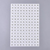 XS Sizes Clothing Size Round Sticker Labels AJEW-WH0014-76F-1