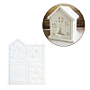 Patchwork House Christmas DIY Pendant Decoration Silicone Molds DIY-M057-01B-1
