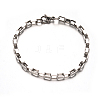 304 Stainless Steel Box Chain Bracelets BJEW-M165-01P-1