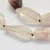 Natural Quartz Beads Strands G-L464-12-2