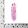 Electroplated Natural Quartz Pendants G-P315-B01-04G-3