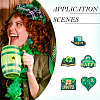 DIY Saint Patrick's Day Wood Dangle Earrings Making Kit DIY-TA0009-17-7