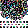 300Pcs Letter Acrylic European Beads OACR-SC0001-70A-1