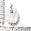 Natural Sea Shell Pendants KK-E059-04P-3