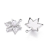 Alloy with ABS Imitation Pearl & Crystal Rhinestone & Acrylic Pendants PALLOY-Q466-04P-01-2