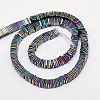 Electroplate Non-magnetic Synthetic Hematite Heishi Beads Strands G-J171A-2x2mm-M-3