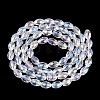 Electroplate Transparent Glass Beads Strands LS-GL-N002-01A-A01-2