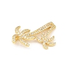 Ocean Brass Micro Pave Cubic Zirconia Pendants KK-K411-06G-2