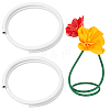 2 Rolls Plastic Aluminum Curved Shaped Tube FIND-PH0029-23D-1