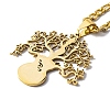 304 Stainless Steel Necklaces NJEW-Q338-14G-3