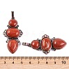 Natural Red Jasper Pendants G-Q158-04-09-3