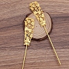 Iron Hair Stick Findings OHAR-PW0001-322G-1