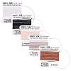 10Pcs 5 Colors Pure Silk Cord OCOR-BBC0001-02-7