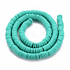 Handmade Polymer Clay Bead Strands CLAY-T002-6mm-50-2