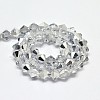 Imitate Austrian Crystal Electroplate Bicone Glass Faceted Bead Strands LS-GLAA-F029-4x4mm-B01-2