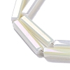 Electroplate Glass Beads Strands EGLA-Q128-10A-3