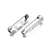 Tarnish Resistant 201 Stainless Steel Brooch Pin Back Safety Catch Bar Pins X-STAS-S117-021C-4