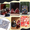 Japanese-style Cotton Sakura Pattern Fabric for Clothing & Decor DIY-WH0622-738-5