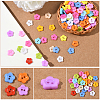 1 Bag 2-Hole Resin Buttons BUTT-SP0001-19A-3