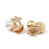 Brass Micro Pave Cubic Zirconia Beads KK-C155-28G-03-2