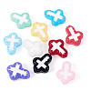 20Pcs 10 Colors Glass Beads Enamel Beads BLOW-TA0001-07B-4