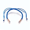 Nylon Cord Braided Bead Bracelets Making BJEW-F360-FRG-2
