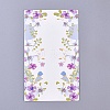 Floral Pattern Paper Jewelry Display Cards CDIS-E009-12B-1