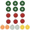 18Pcs 5 Colors Resin Pendants RESI-LS0001-09P-1