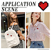 12Pcs Heart Alloy Enamel Lapel Pin Backs for Backpack Clothes JEWB-NB0001-29-5