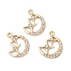 Rack Plating Alloy Crystal Rhinestone Pendants RB-L036-VF880-2-3